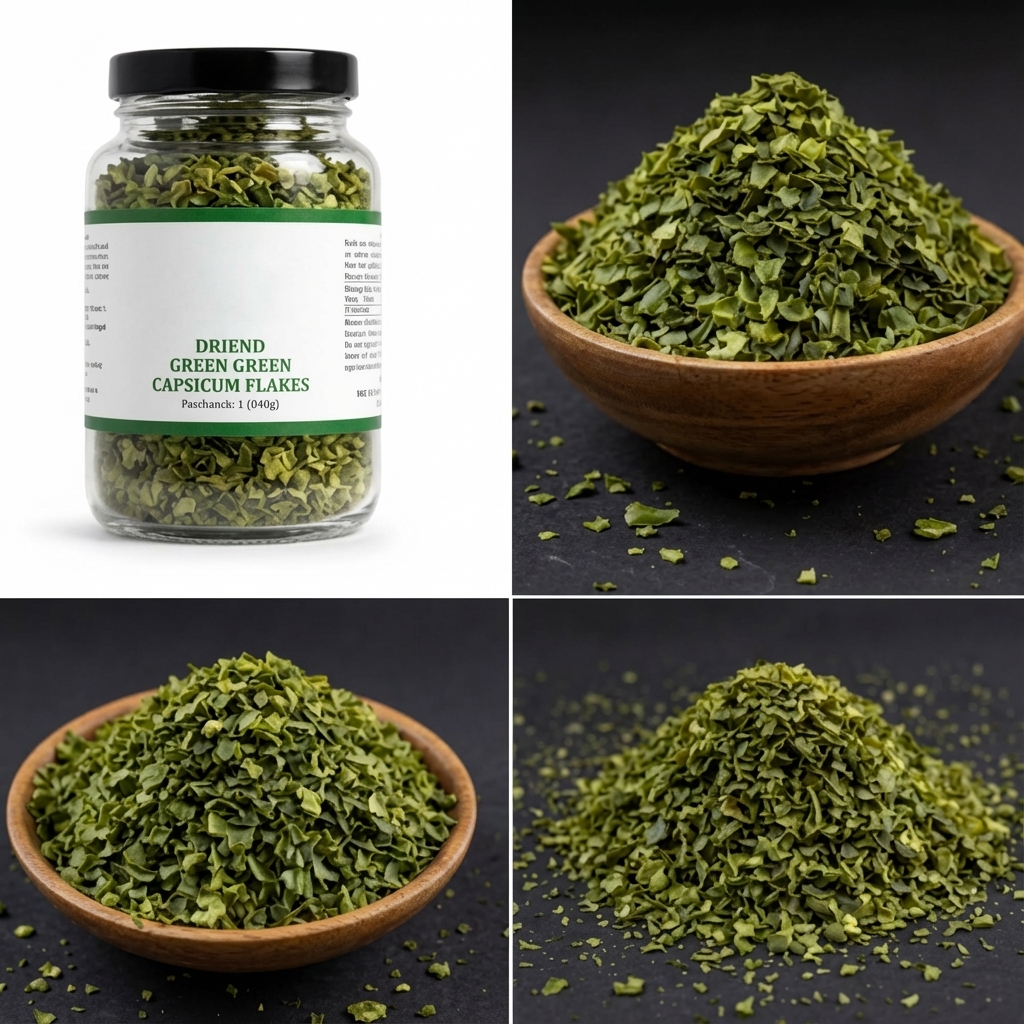 Dehydrated Green Capsicum